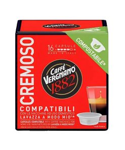 Caffè Vergnano CREMOSO capsules compatibel Lavazza A MODO MIO apparaten (16 st)