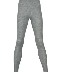Dames Legging Zijde Wol Engel Natur Kleur Grijs Maat 34/36 - Small
