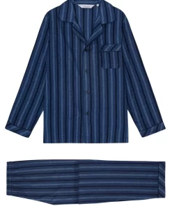 Flanellen Herenpyjama Bio Katoen Copenhagen Blues Ambassador 1867 Maat Extra Extra Large
