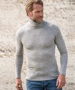 Heren Coltrui Zijde Wol Engel Natur Kleur Grijs Maat 50/52 - Large