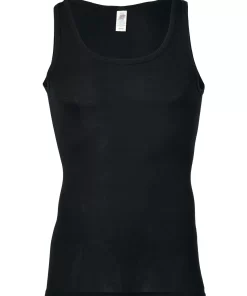 Heren Hemd Zijde Wol Engel Natur Kleur Zwart Maat 46/48 - Medium