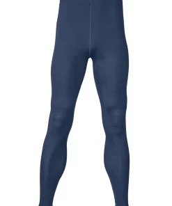 Heren Legging Zijde Wol Engel Natur Kleur Navy blauw Maat 46/48 - Medium