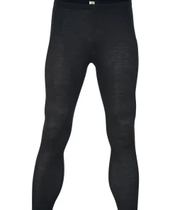 Heren Legging Zijde Wol Engel Natur Kleur Zwart Maat 46/48 - Medium