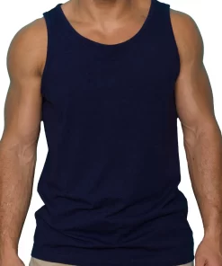 Heren Zijden Onderhemd Donkerblauw Kokon Zwo Maat Extra Large