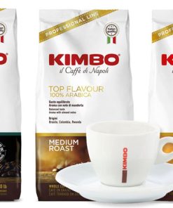 Kimbo koffiebonen Premium - Top Flavour - Gran gourmet (3x1kg) + GRATIS koffie kopje