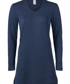 Nachthemd Zijde Wol Engel Natur Kleur Navy blauw Maat 42/44 - Large