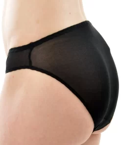 Zijden Dames Slip Alkena Kleur Zwart Maat Extra Extra Large