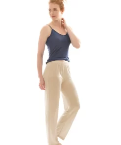 Zijden Legging Wijd Alkena Kleur Nude Maat Extra Extra Large
